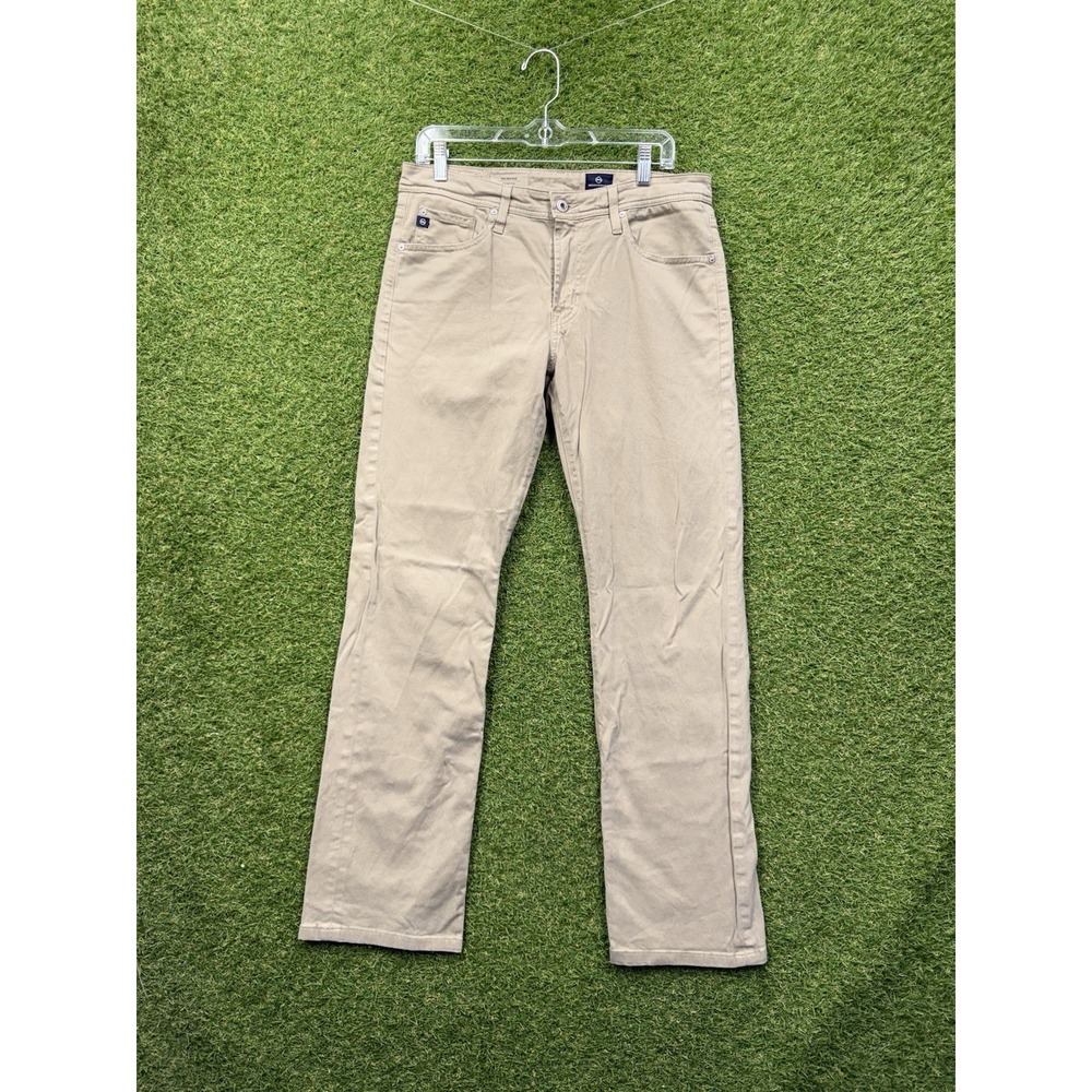 AG Adriano Goldschmied Jeans Mens 32x34 Beige Protege Classic Straight Stretch